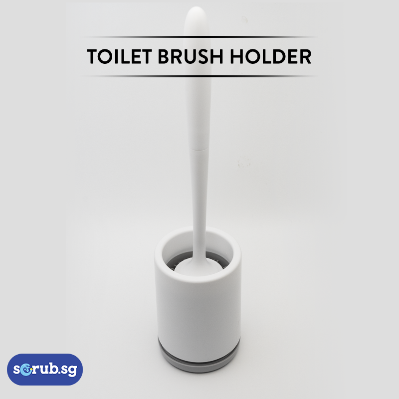 Toilet Bowl Brush With Holder | 360° Soft Bristles | Ventilated Floor Standing